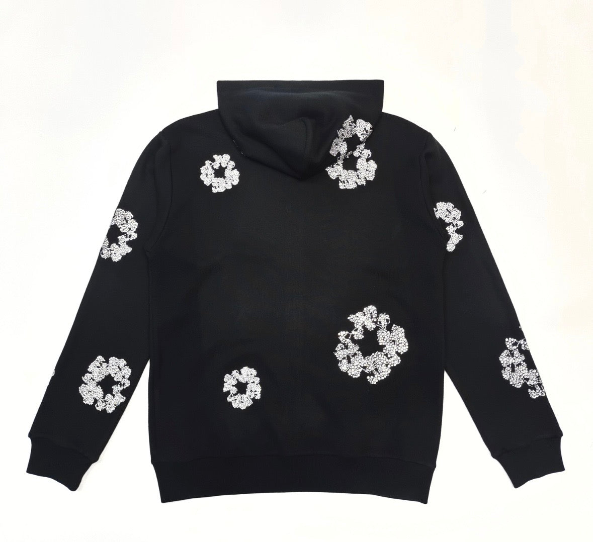 Black/Silver VVS Zip up Denim Tears Hoodie💎