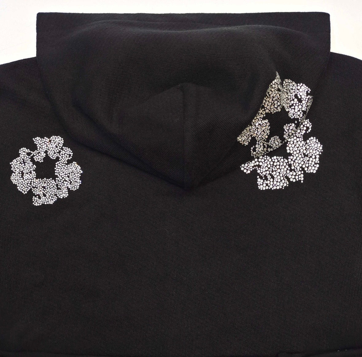 Black/Silver VVS Zip up Denim Tears Hoodie💎