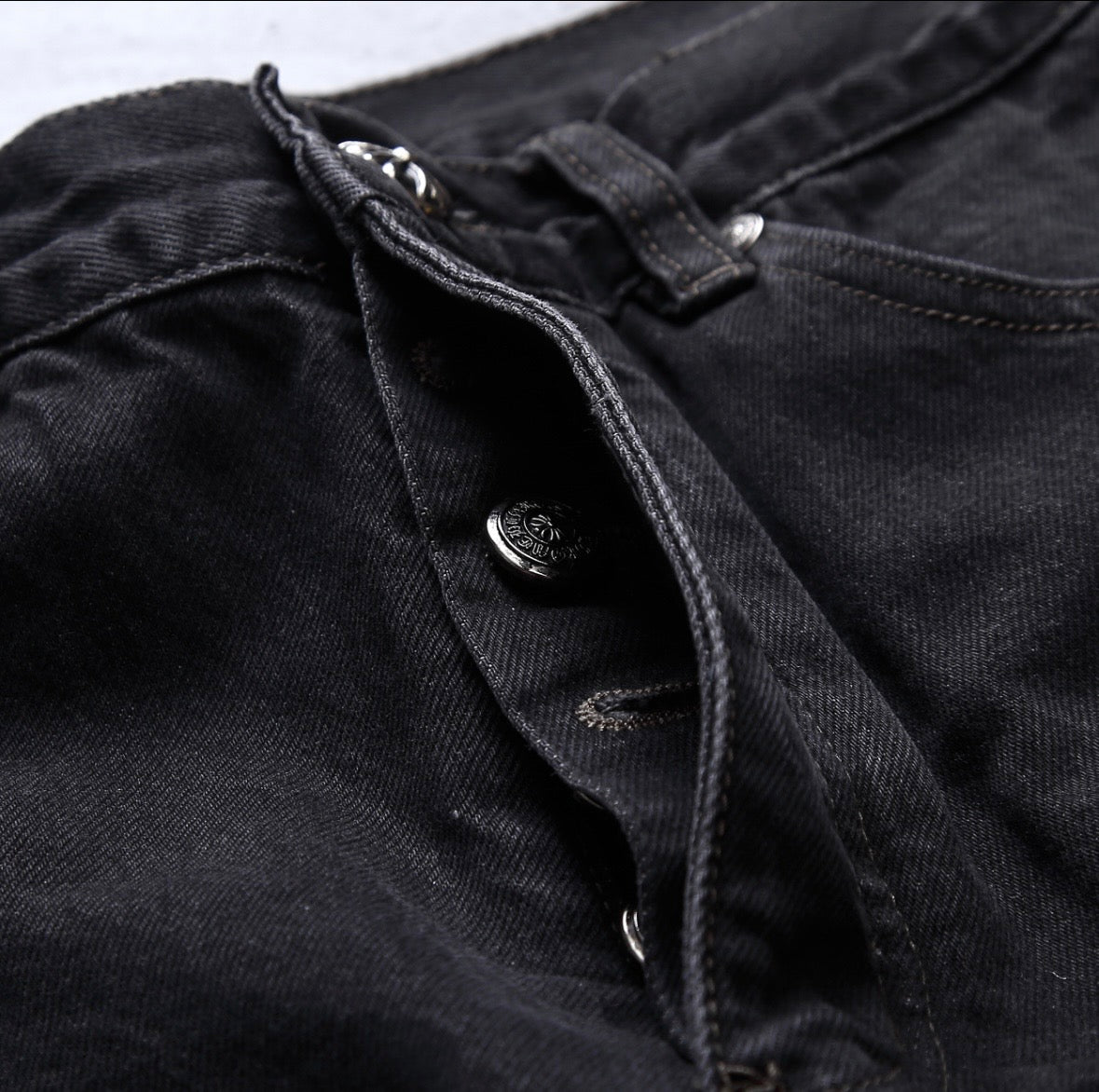 Black Multicolor Jorts