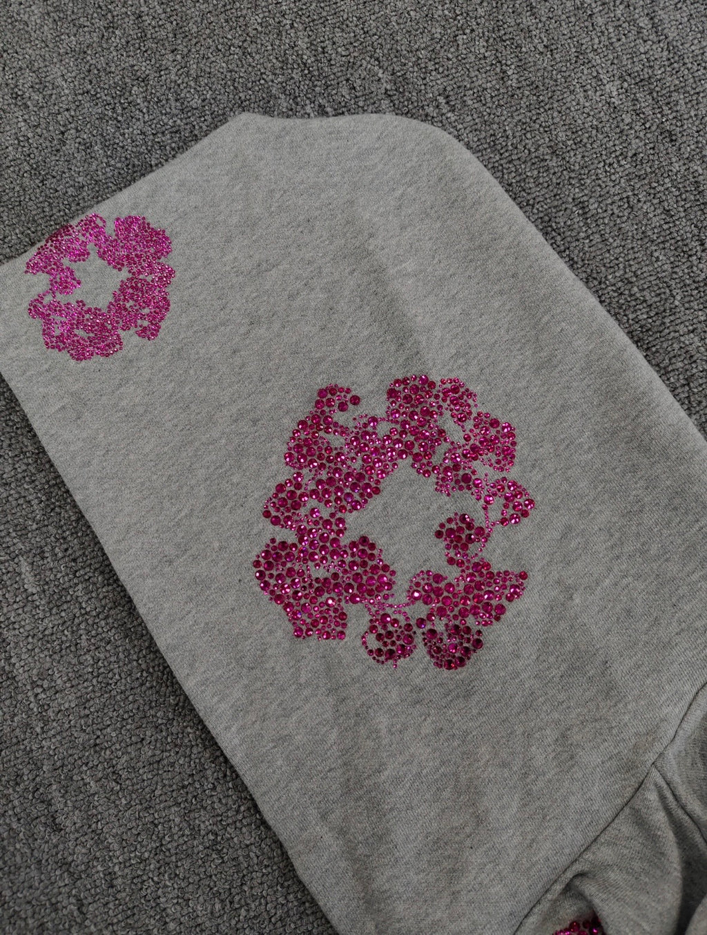 Gray/Pink VVS Denim Tears Hoodie💎