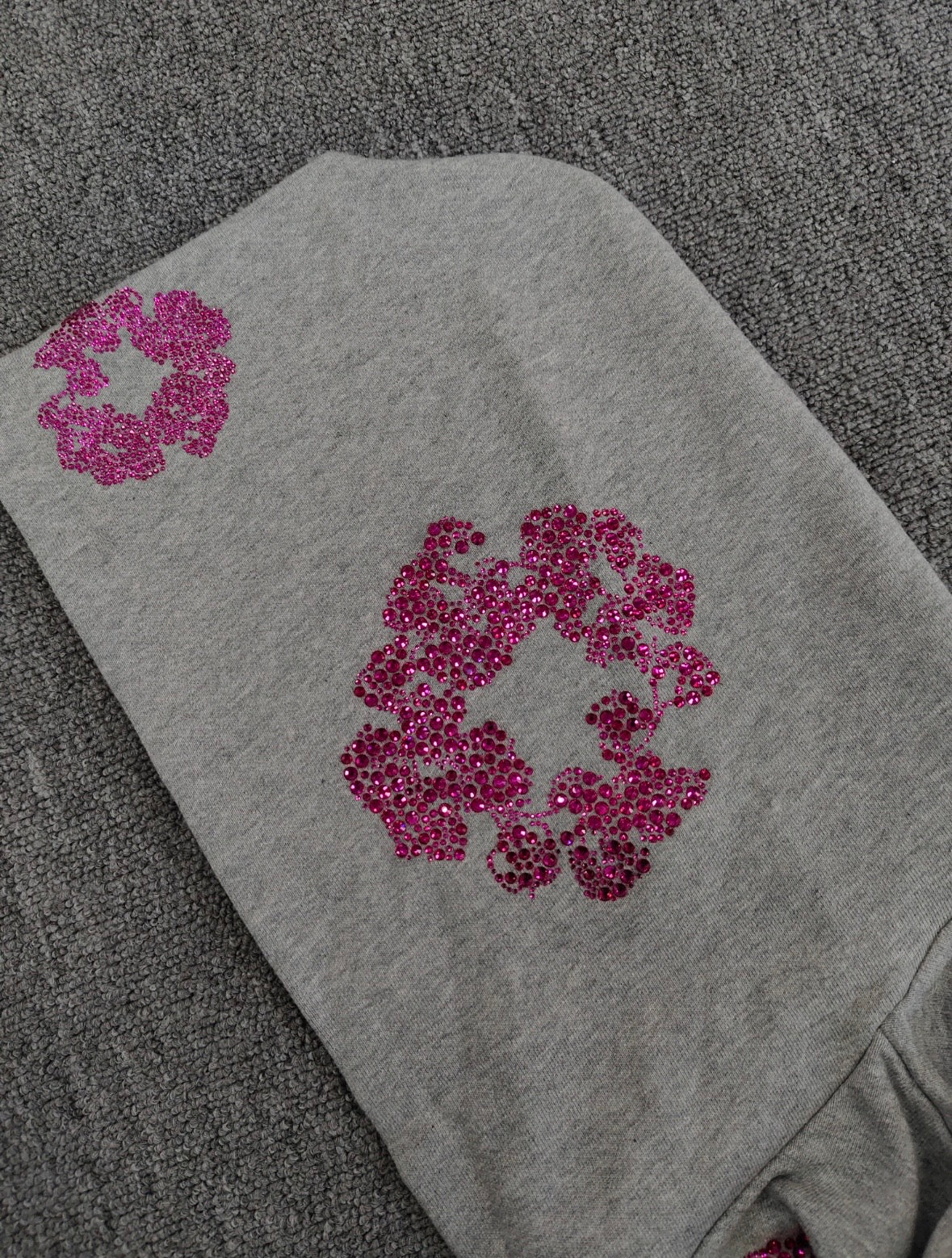 Gray/Pink VVS Denim Tears Hoodie💎