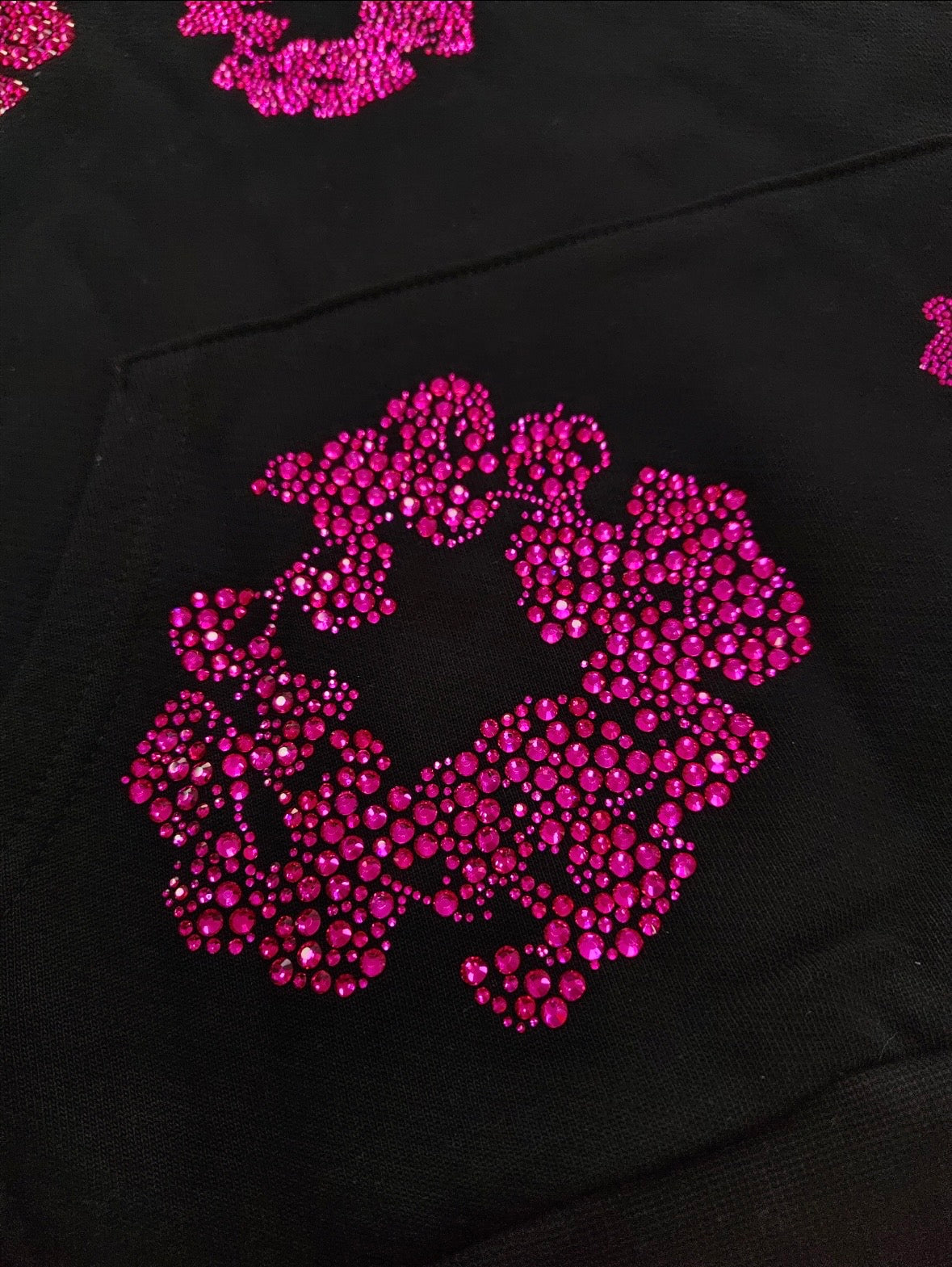 Black/Pink VVS Denim Tears Hoodie💎