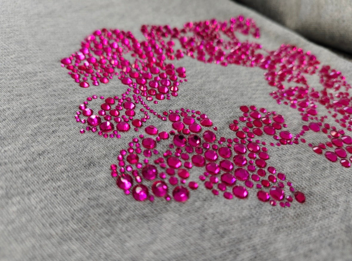 Gray/Pink VVS Denim Tears Hoodie💎