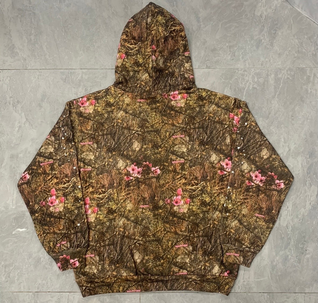 Camo/Pink Flowers SP5DER hoodie
