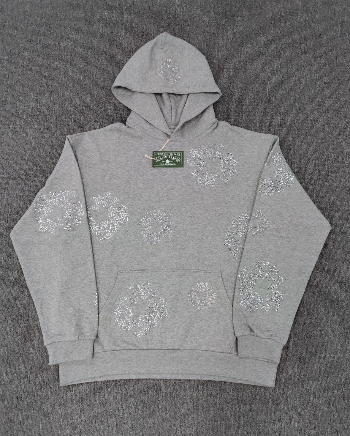 Gray VVS Denim Tears Hoodie💎