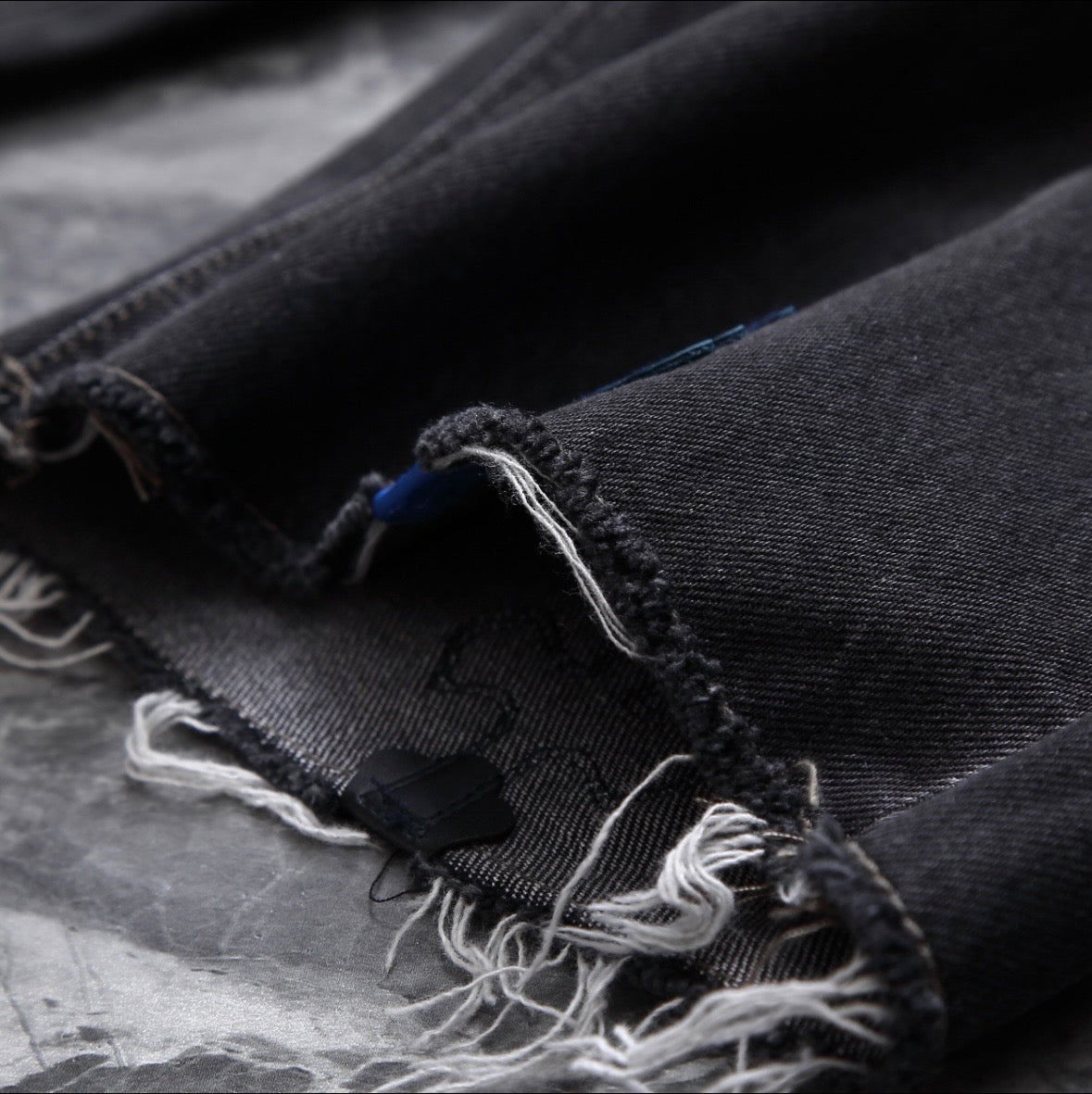 Black Multicolor Jorts
