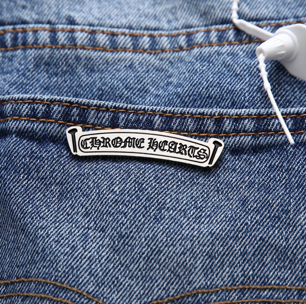 White Cross Patchwork Jorts
