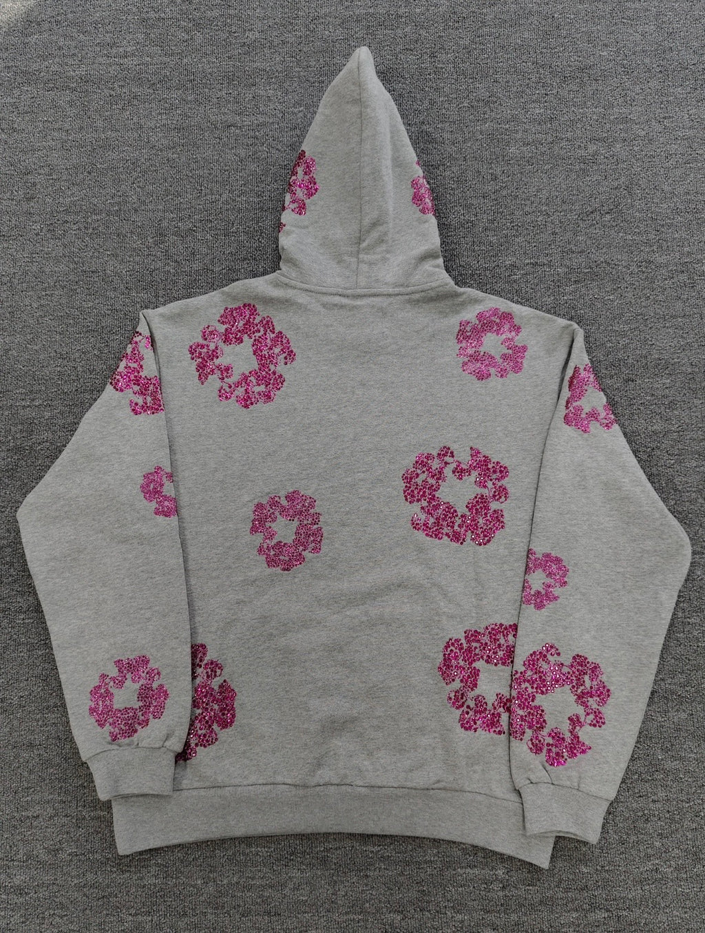 Gray/Pink VVS Denim Tears Hoodie💎