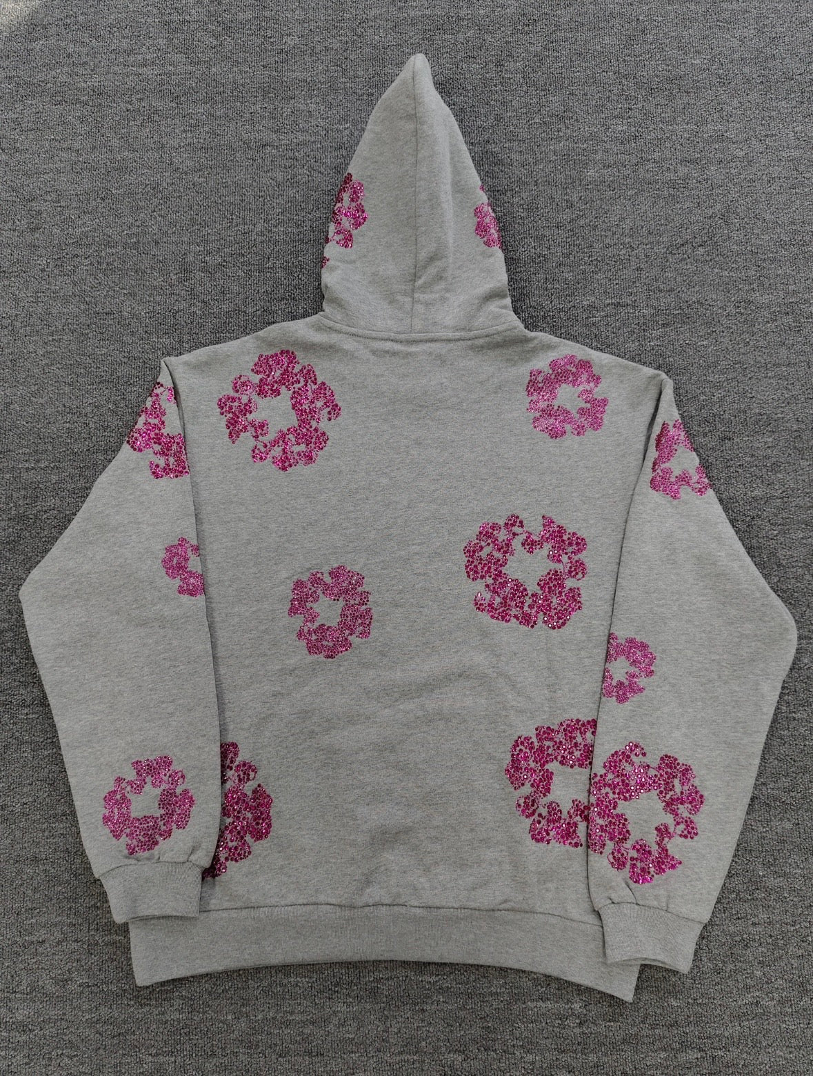 Gray/Pink VVS Denim Tears Hoodie💎