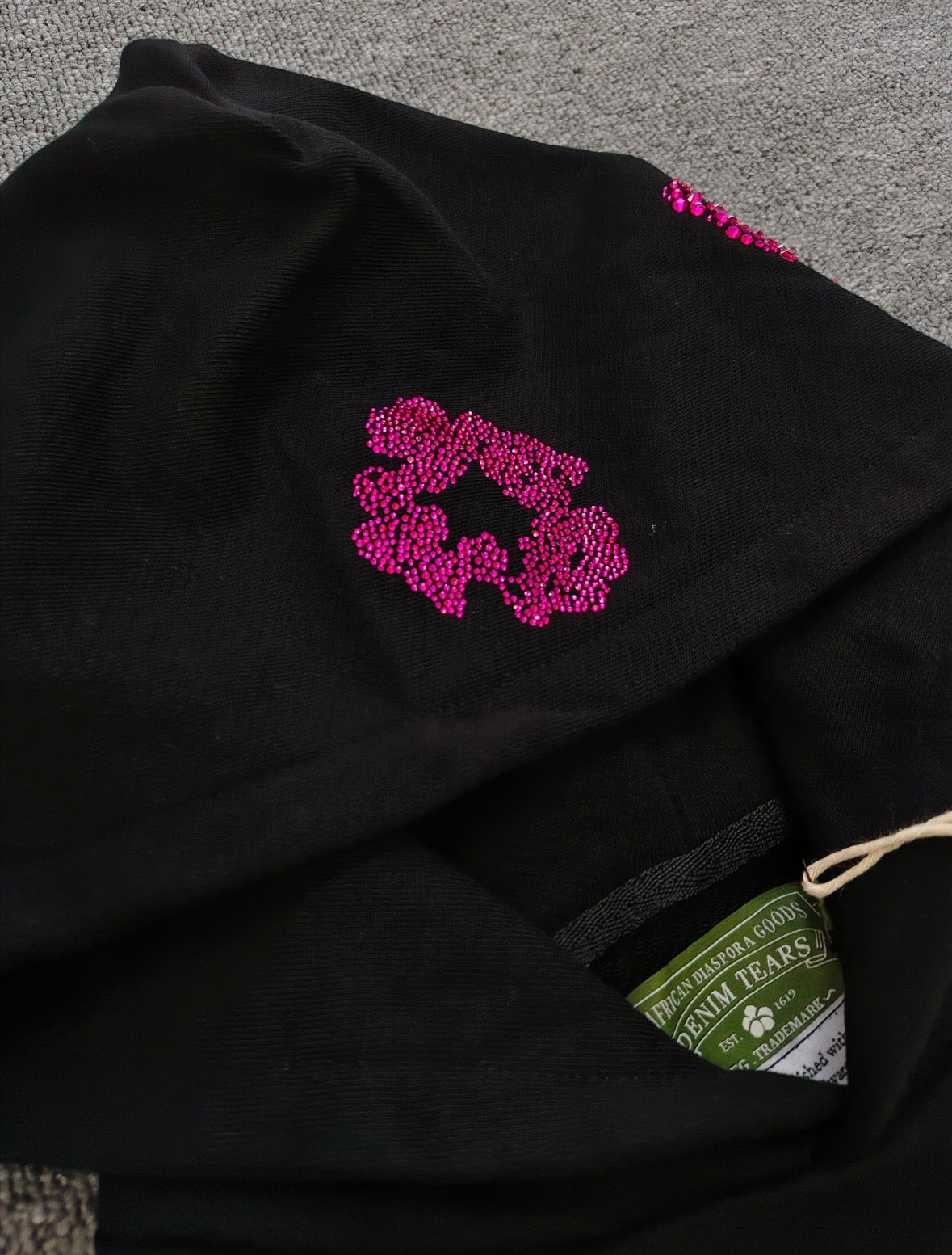 Black/Pink VVS Denim Tears Hoodie💎