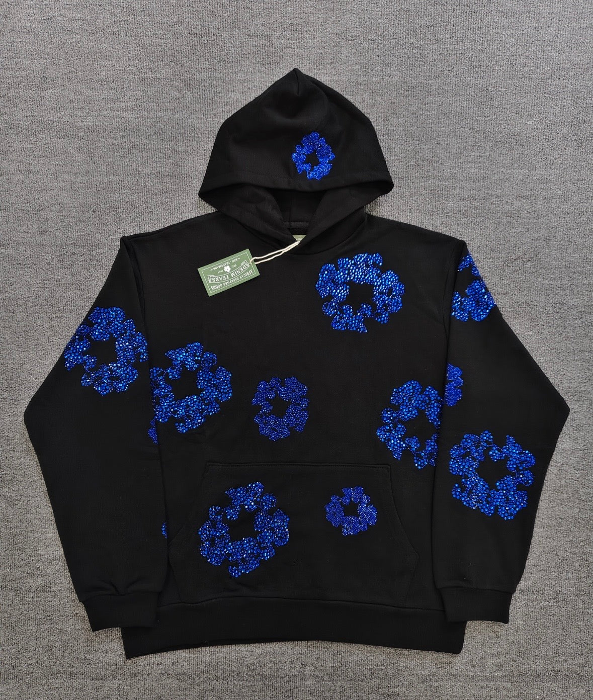 Black/Blue VVS Denim Tears Hoodie💎