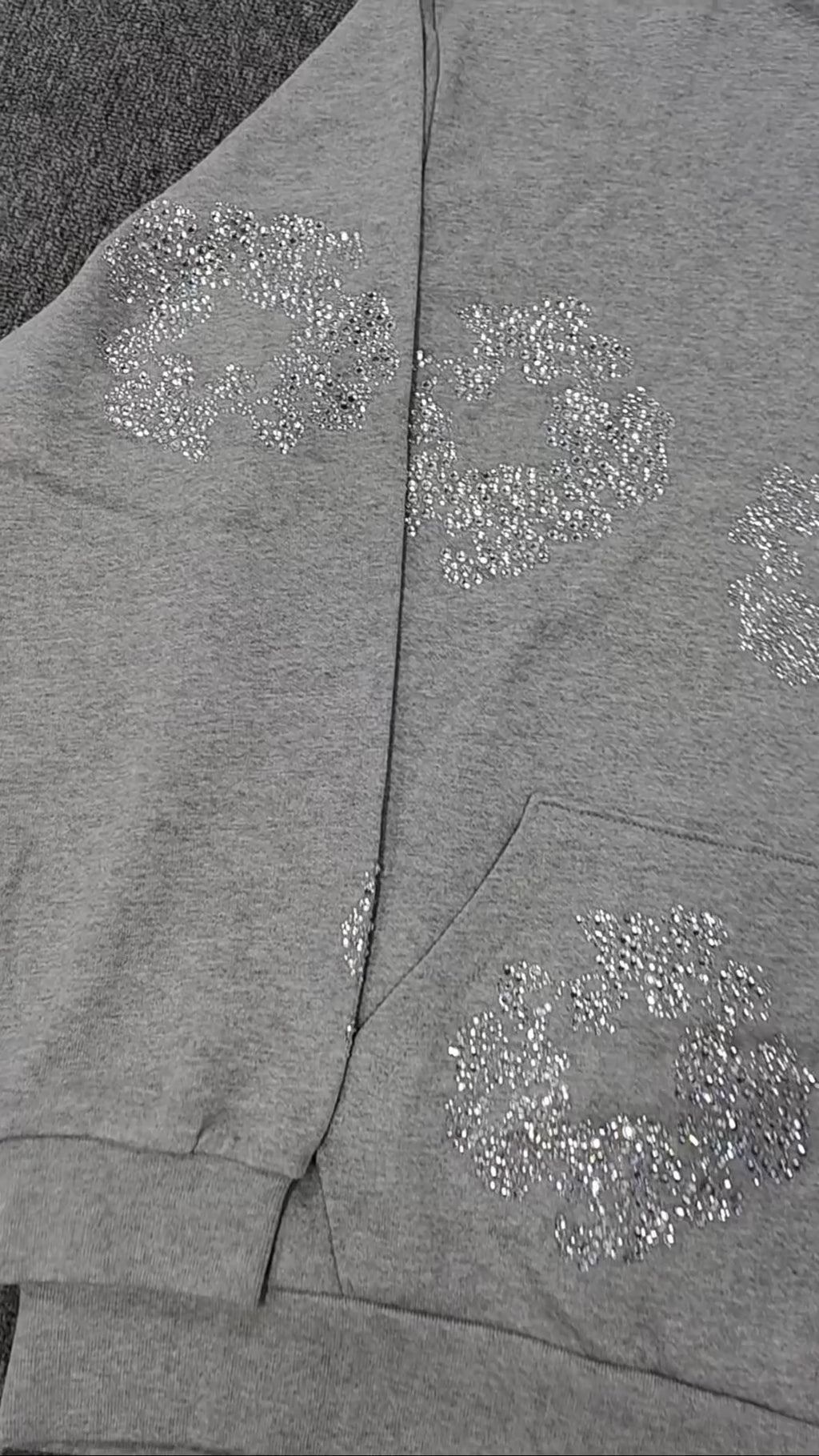 Gray VVS Denim Tears Hoodie💎