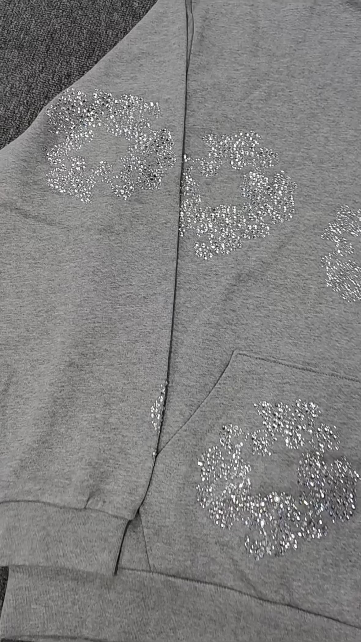 Gray VVS Denim Tears Hoodie💎